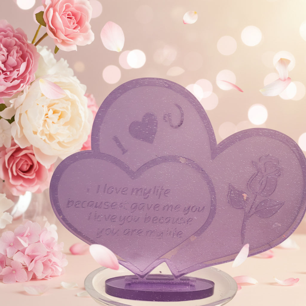 I Love You Heart with Poem – Handmade Gift