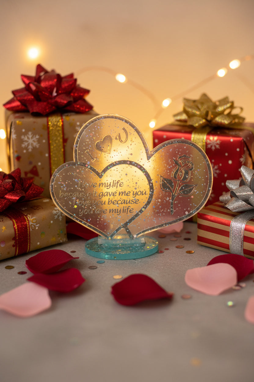 I Love You Heart with Poem – Handmade Gift